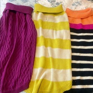Colorful big Dog Sweater Collection